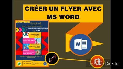 Cr Er Un Flyer Avec Microsoft Word Youtube