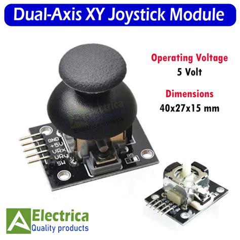 Dual Axis XY Joystick Module 2 Axis Analog Joystick Module For Arduino