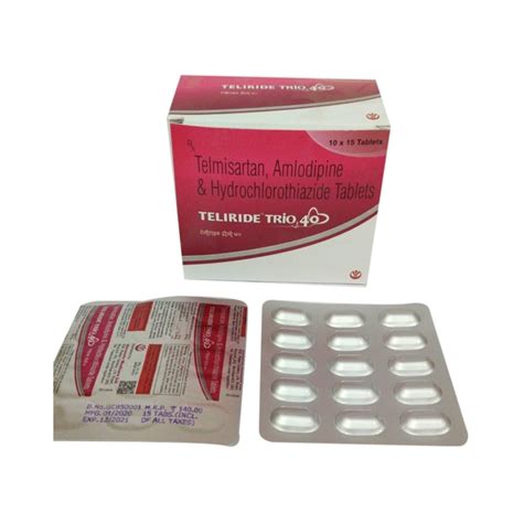 Teliride Telmisartan Amlodipine Hydrochlorothiazide Tablets