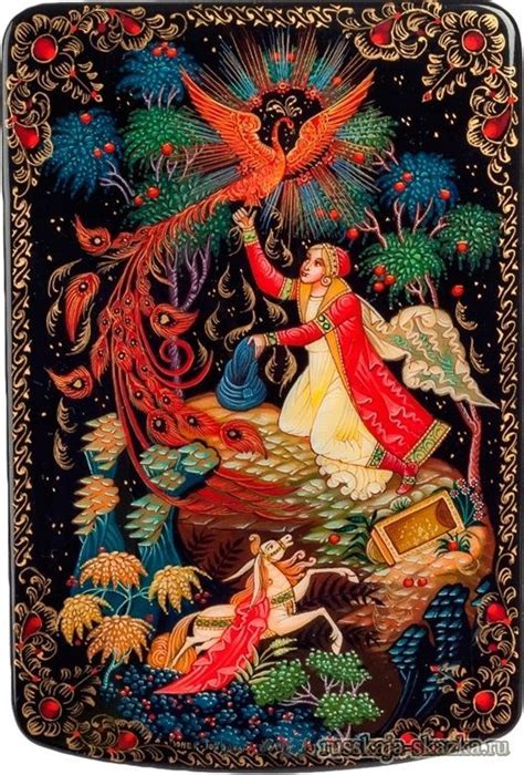 Палехская роспись рисунок