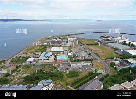 Aerial Drone View Of Granton Edinburgh Stock Photo Alamy