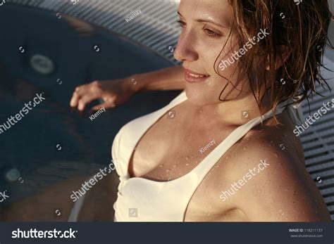 Bikini Girl Jacuzzi Stock Photo Shutterstock