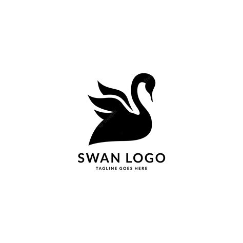 Premium Vector Abstract Flying Swan Logo Vector Template