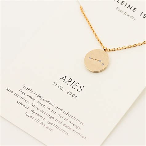 Sternzeichen Kette Widder Gold Silber Rosegold MADELEINE ISSING