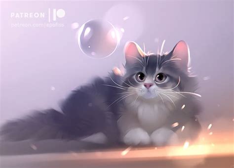 purple! by Apofiss on DeviantArt | Kitten art, Cute cats, Cute animal ...