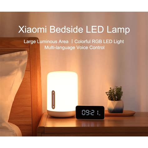 Jual Lampu Tidur Xiaomi Mijia Bedside Lamp 2 LED RGB Bluetooth WiFi