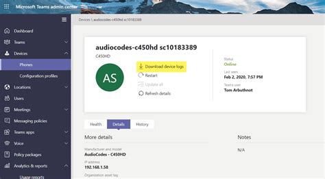 How To Get Log Files From A Microsoft Teams Ip Phone Tom Talks