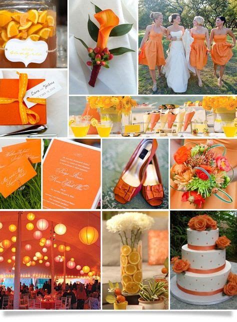 29 Tangerine Wedding Ideas Tangerine Wedding Wedding Orange Wedding