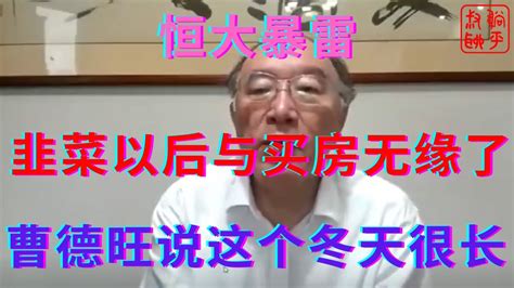 恒大暴雷之韭菜以后与买房基本无缘 曹德旺说这个冬天有点长 躺平叔聊房地产 Youtube