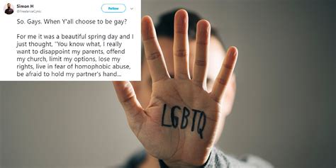 This Tweet Perfectly Sums Up How Ridiculous It Is To Ask If Someone Chose To Be Gay Indy
