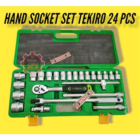 Jual KUNCI SOK TEKIRO 24 PCS TIPE 6PT HAND SOCKET TEKIRO 24 PCS KUNCI