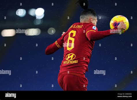 Rom Italien 24 Nov 2019 Chris Smalling Der Roma Stellt Eine Vorlage