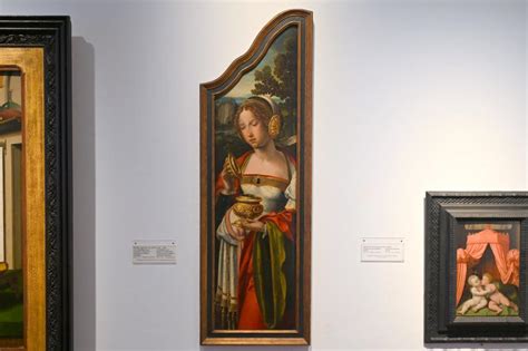 Zwei Seitenflügel eines Triptychons Joseph von Arimathia und Maria