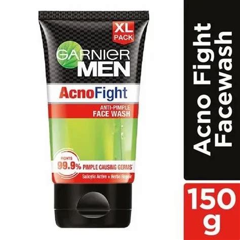 Green Garnier Men Acno Fight Anti Pimple Facewash For Acne Prone Skin