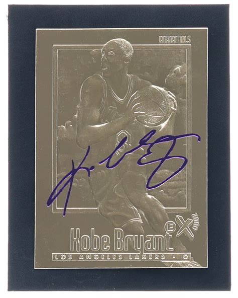 Kobe Bryant Skybox Ex Purple Signature Kt Gold Rc