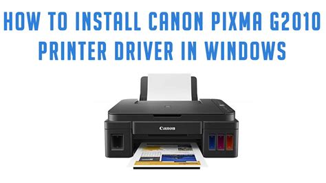 How Do I Manually Install A Canon Printer