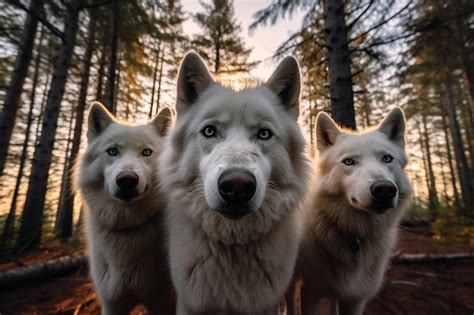 Free Photo | Wolf pack in natural environment