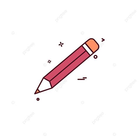 Pencil Design Vector Art PNG, Pencil Icon Design Vector, Pencil Icons ...