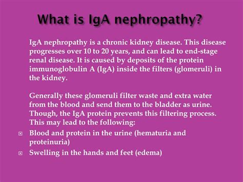 PPT - IgA Nephropathy: Causes, Symptoms, Daignosis, Prevention and ...