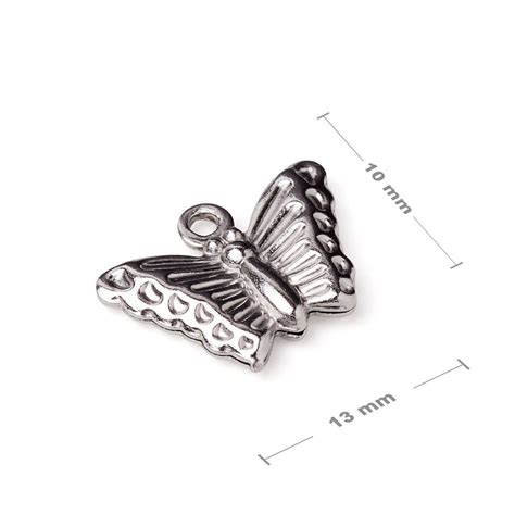 Stainless Steel L Pendant Butterfly Manumi Eu