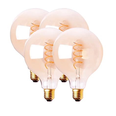 Harper Living 4 Watts G95 E27 Led Bulb Vintage Globe Warm White Dimmable Pack Of 4 Diy At Bandq