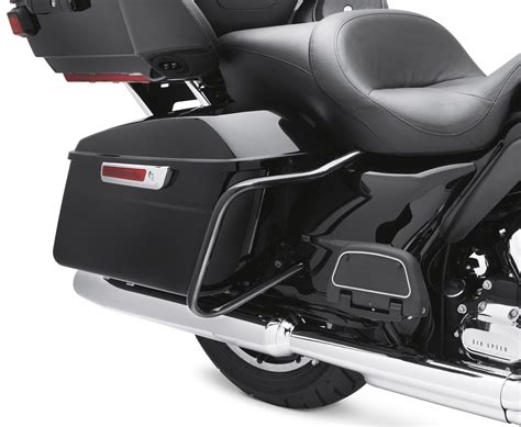 Rear Saddlebag Guards Gloss Black At Thunderbike Shop