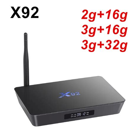 Original X92 TV BOX 2gb 3gb 16gb 32gb Smart Set Top Box Android 7.1 ...