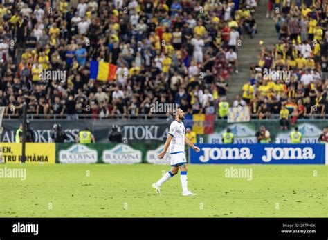 Vedat Muriqi Of Kosovo Leaving The Pitch After Receiving A Red Card