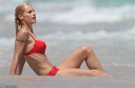 Michelle Hunziker Red Bikini 2010 17 Pics NudeBase