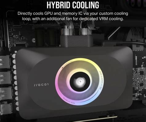 Corsair ICUE Link XG3 RGB 4070 4070 Ti Hybrid GPU Water Block Zexron