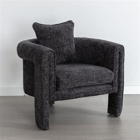 Tcbosik Velvet Barrel Chair Accent Armchair For Living Room Bedroom