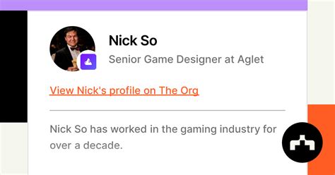 Nick So Senior Game Designer At Aglet The Org