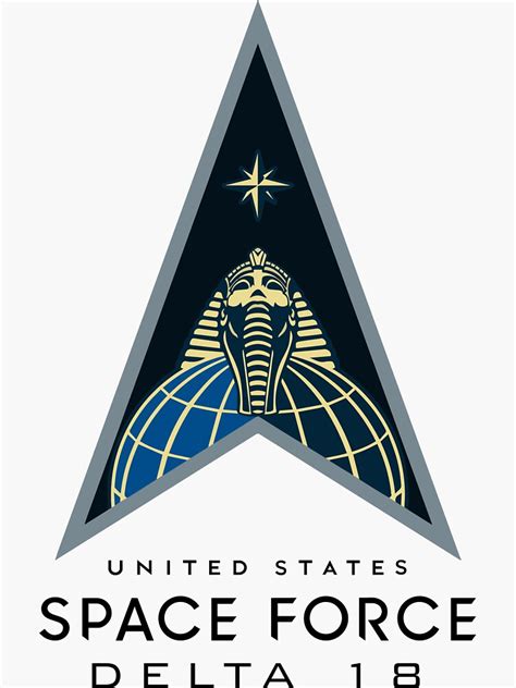 United States Space Force Delta 18 Mission Patch Sticker For Sale