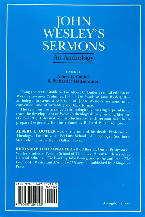 John Wesleys Sermons An Anthology