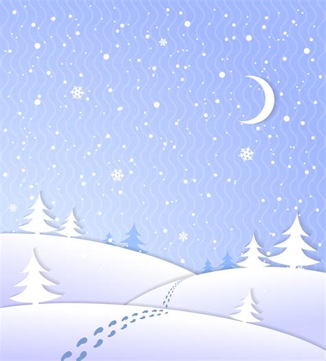 Winter Background With Falling Snow 428828 Vector Art At Vecteezy