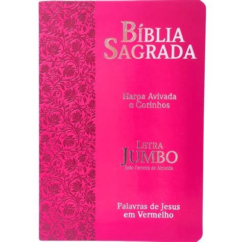 Bíblia Sagrada Feminina Letra Jumbo Ultragigante Harpa Cristã