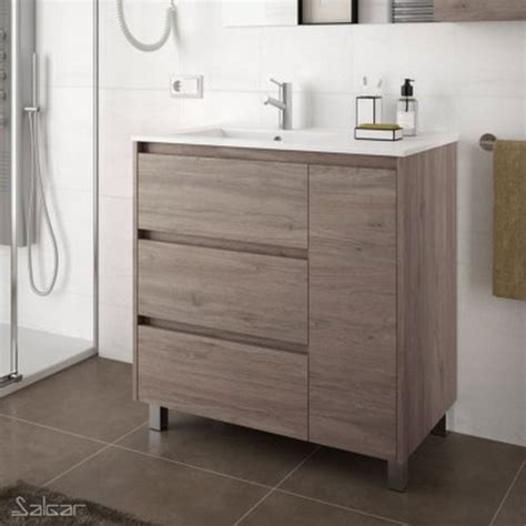 Mueble de baño ARENYS 855 ROBLE ETERNITY Lavabo Zurione