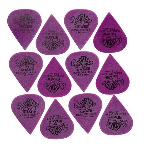 Dunlop Plectrums Tortex Sharp 1,14 12 – Thomann UK