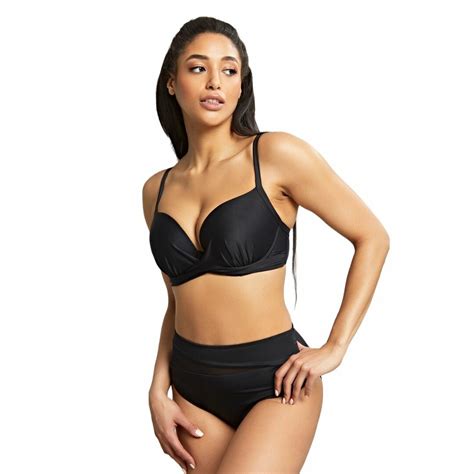 Plavky vrchní díl PANACHE SWIM SERENITY PLUNGE BIKINI NOIR Caresse BraExpert