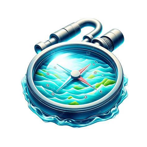 Antique Compass On Parchment Map Leading To Hidden Treasure, Antique