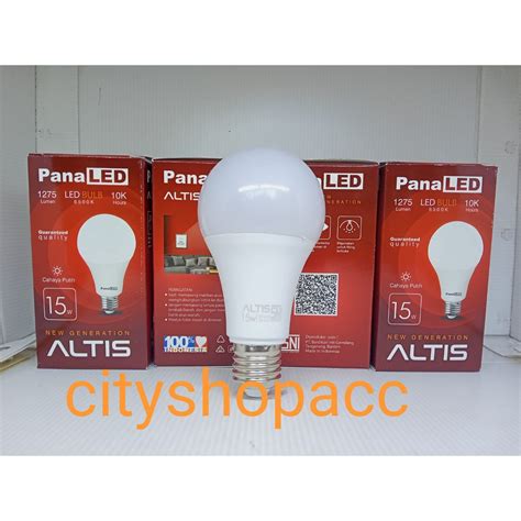 Jual Panaled Altis Led Lampu Bohlam Bulb W Watt E V Putih