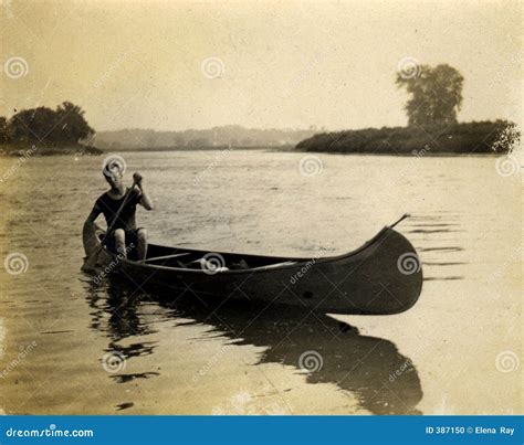 Vintage Canoe Stock Photo - Image: 387150