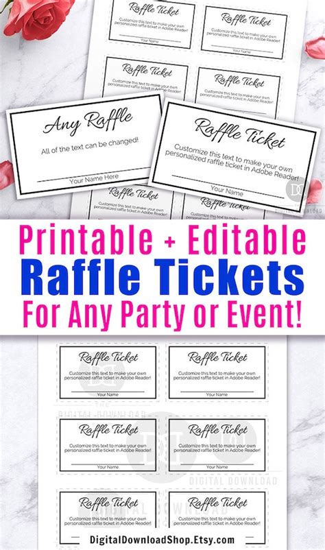 Free Printable Raffle Ticket Template Download