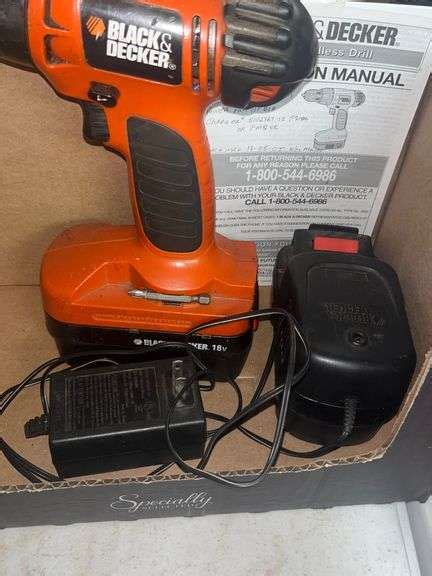 Black & Decker Drill, Charger - Baer Auctioneers - Realty, LLC