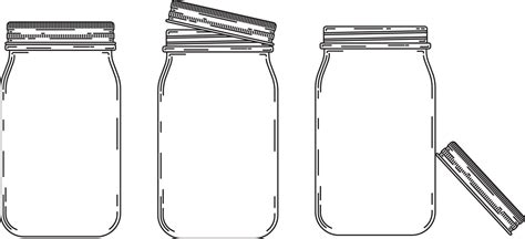 Hand Drawn Glass Jar Line Art Vector Illustration 6190960 Vector Art At Vecteezy