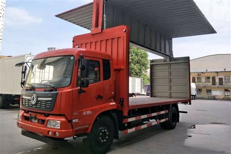 【东风商用车 天锦kr重卡 220马力 4x2 9 8米 国五翼开启厢式载货车 Dfh5180xykex4 】参数 对比 卡车网