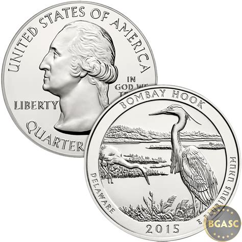 Buy 2015 Bombay Hook 5 oz Silver America The Beautiful .999 Fine ...