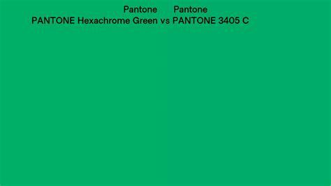 Pantone Hexachrome Green Vs Pantone C Side By Side Comparison