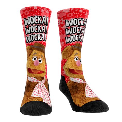 Fozzie Bear Socks - Wocka! Wocka! Wocka! - The Muppets Socks - Rock 'Em Socks