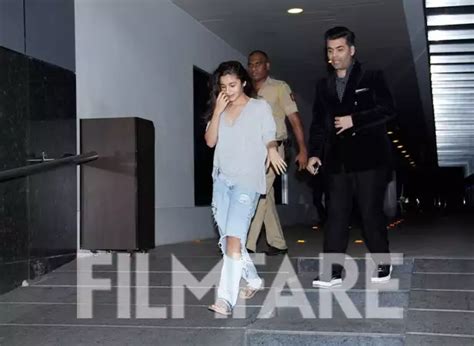 Alia Bhatt and Karan Johar spotted together | Filmfare.com